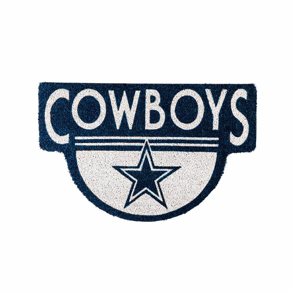 NFL Shaped Coir Door Mat, Cowboys - NFL
