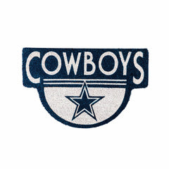 NFL Shaped Coir Door Mat, Cowboys - NFL