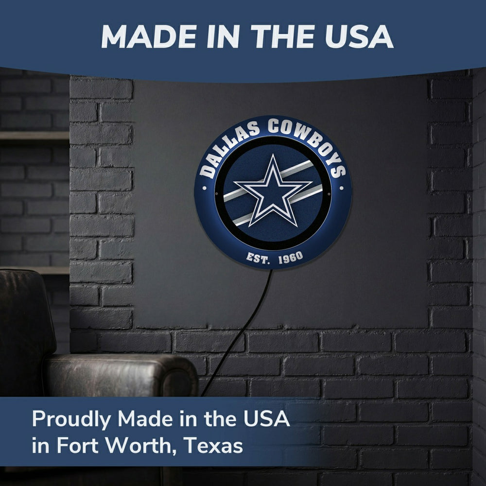 Dallas Cowboys, Metal Lite, Round - NFL