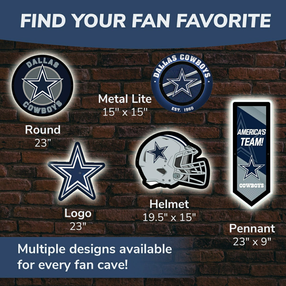 Dallas Cowboys, Metal Lite, Round - NFL