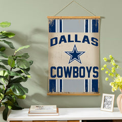 Dallas Cowboys, Canvas Wall Tapestry, Medium, 36x24 - NFL Home