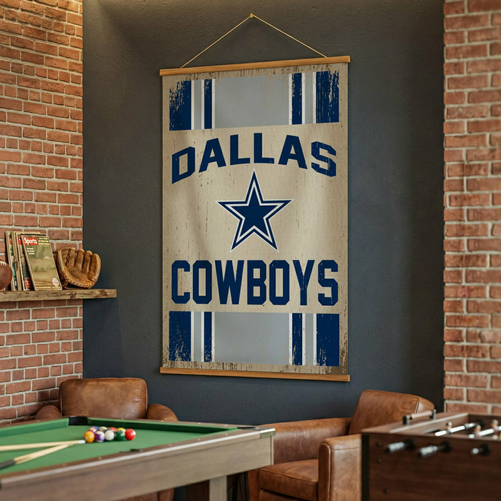 Dallas Cowboys, Canvas Wall Tapestry, Large, 54x36 - NFL Home