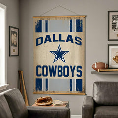 Dallas Cowboys, Canvas Wall Tapestry, Large, 54x36 - NFL Home
