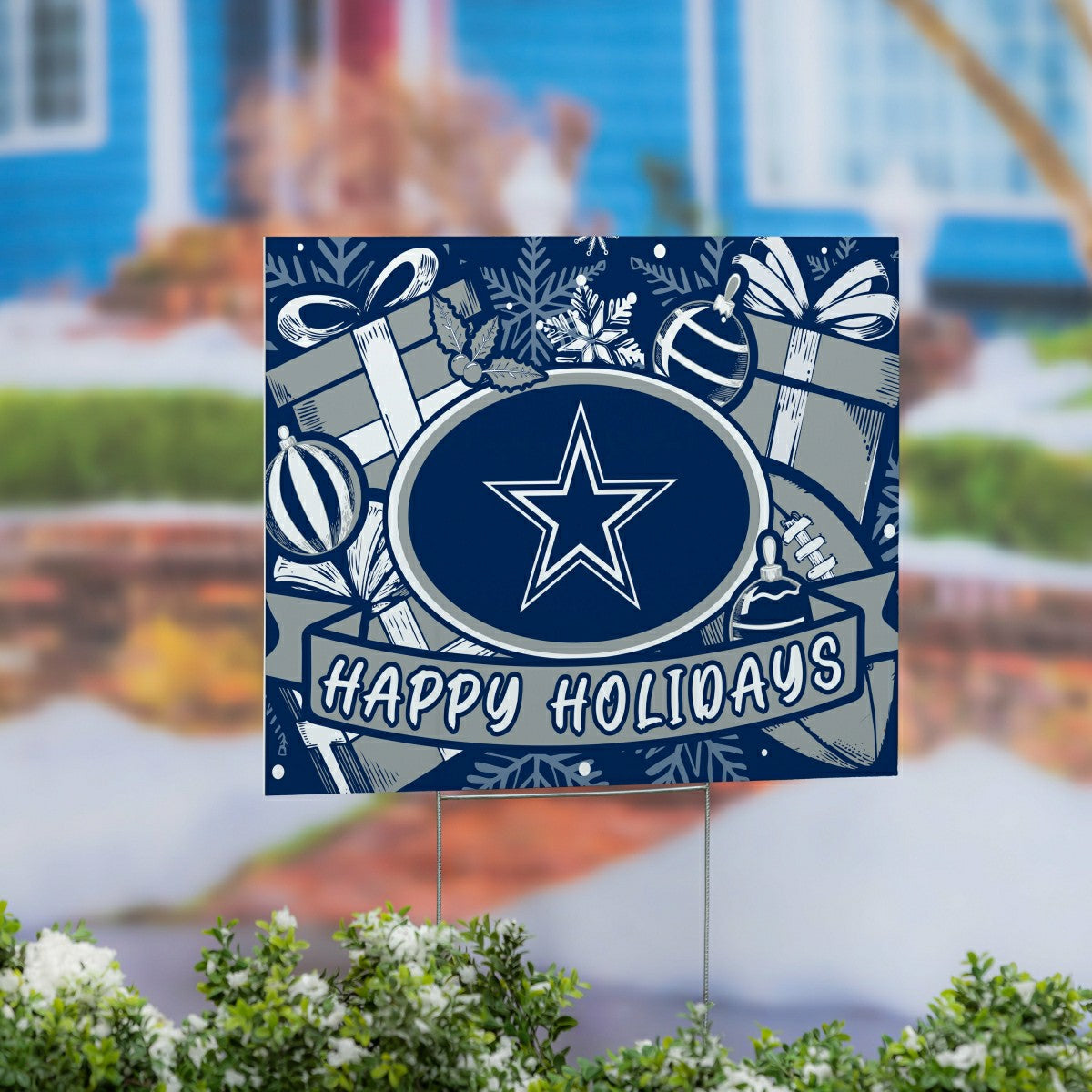 Dallas Cowboys Yard Sign, Holiday - NFL Home