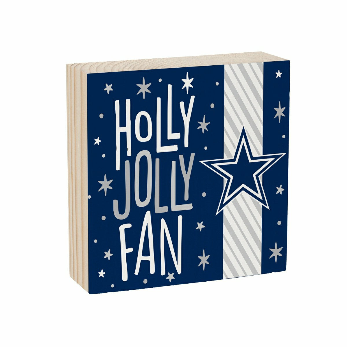Dallas Cowboys Block, Holiday, 6x6 - NFL Home