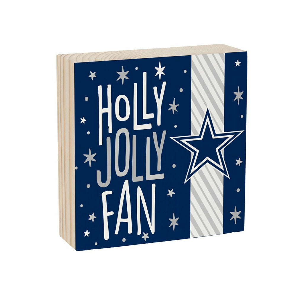 Dallas Cowboys Block, Holiday, 6x6 - NFL Home