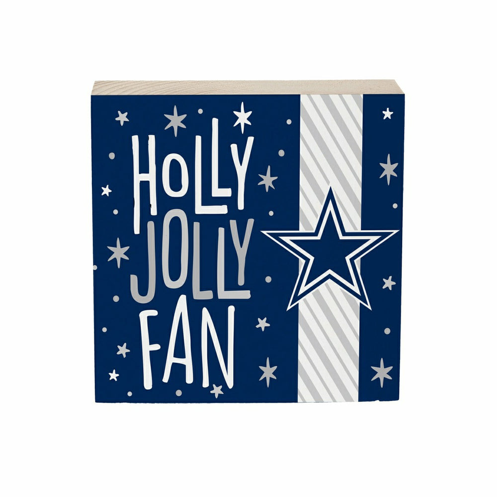 Dallas Cowboys Block, Holiday, 6x6 - NFL Home