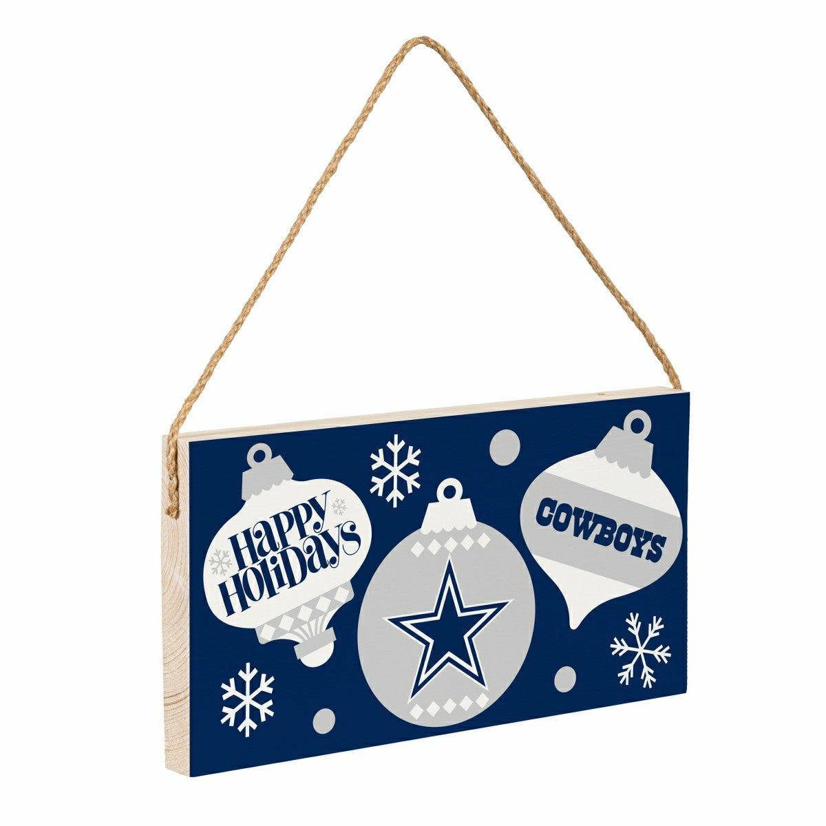 Dallas Cowboys Holiday Wood Wall Sign, 6x11 - NFL Home
