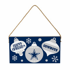 Dallas Cowboys Holiday Wood Wall Sign, 6x11 - NFL Home