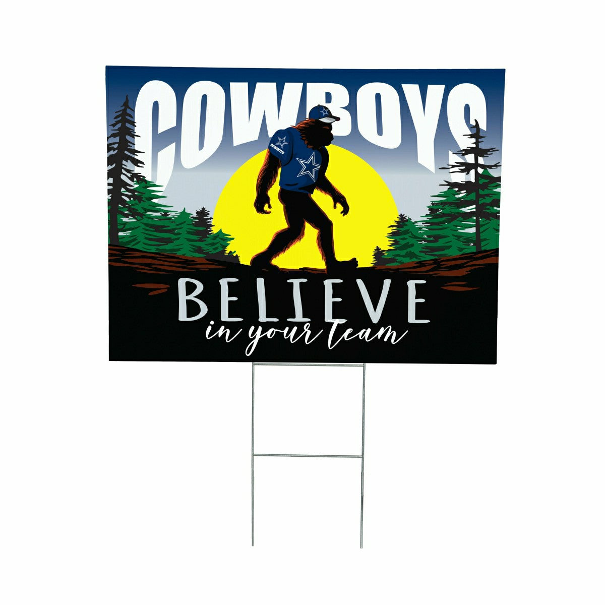 Dallas Cowboys Yard Sign, Bigfoot - NFL Home