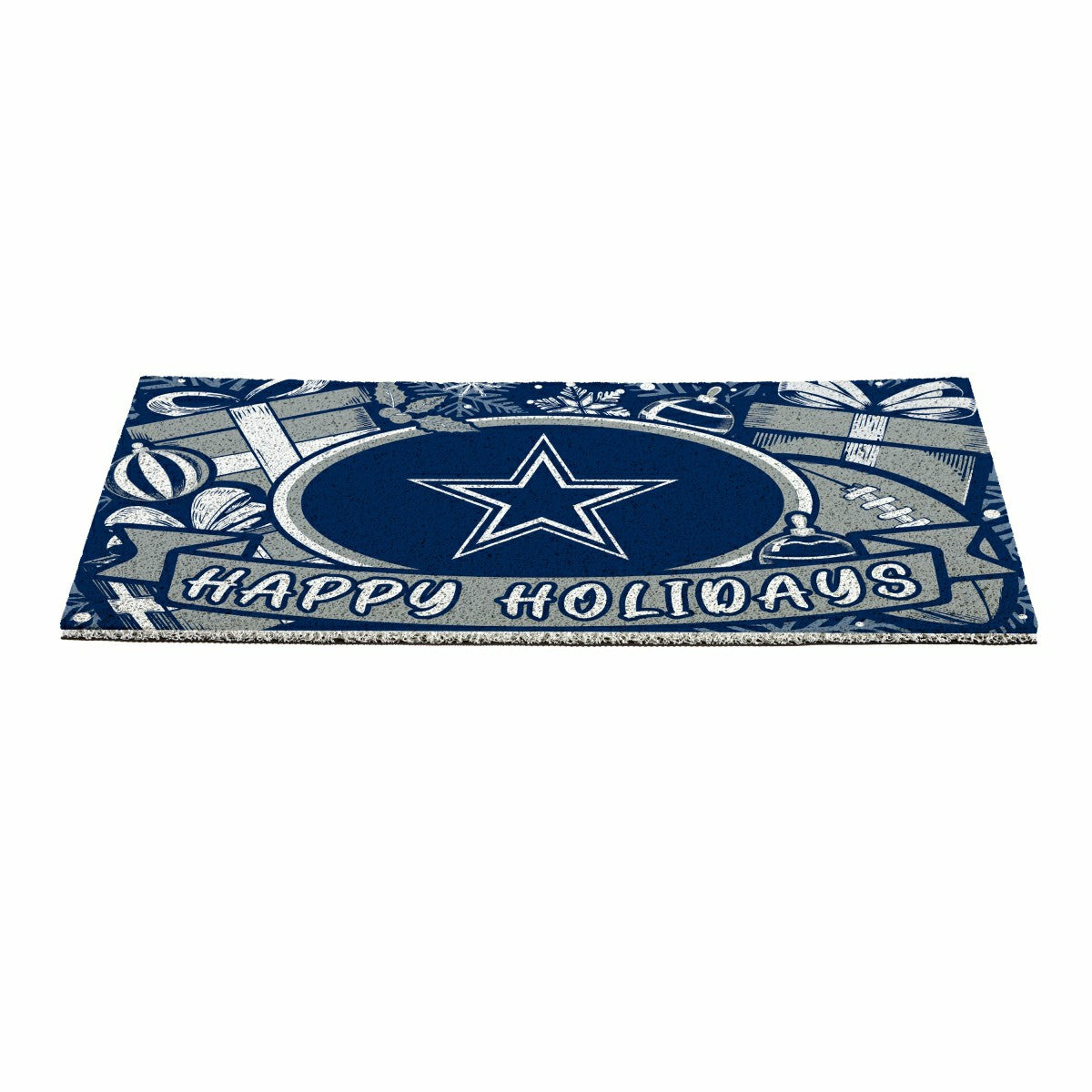 Dallas Cowboys Holiday PVC Mat, 28"x16" - NFL