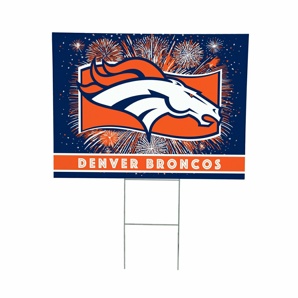 Denver Broncos Yard Sign, Patriotic - NFL Home