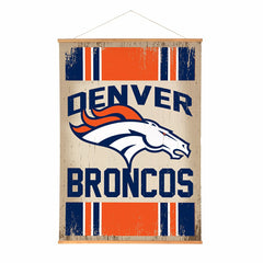 Denver Broncos, Canvas Wall Tapestry, Large, 54x36 - NFL Home