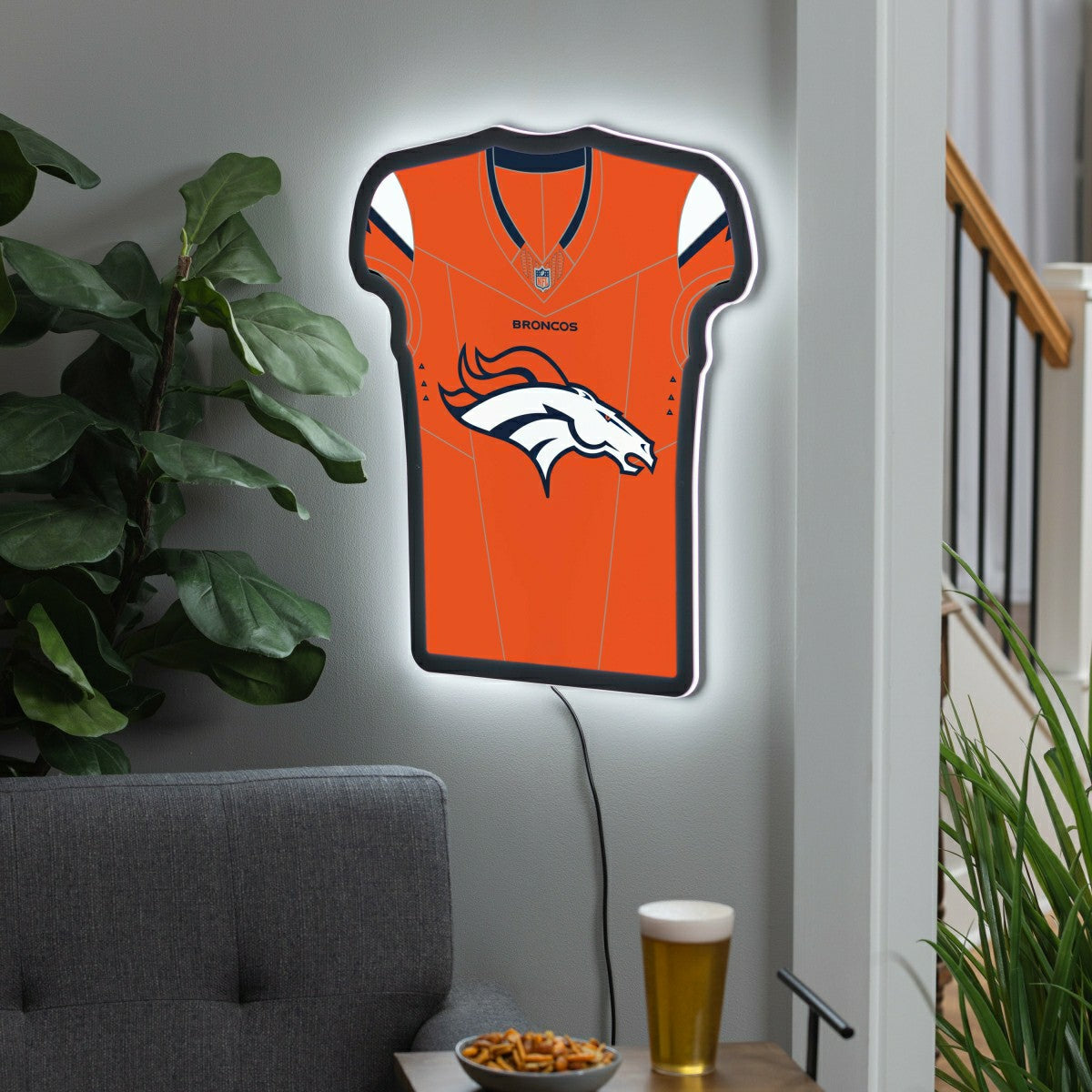 Denver Broncos NFL Football Jersey Edgelite LED Decor - NFL