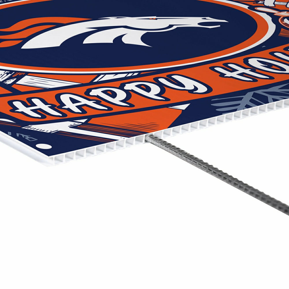 Denver Broncos Yard Sign, Holiday - NFL Home