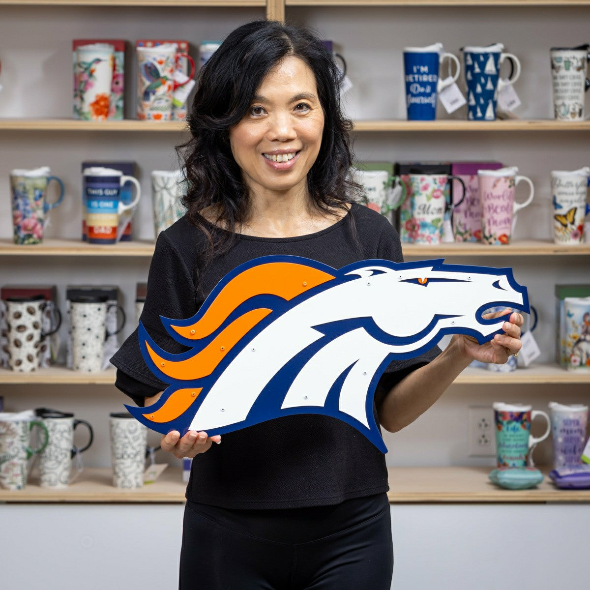 Denver Broncos Premier Metal Wall Art - NFL Home