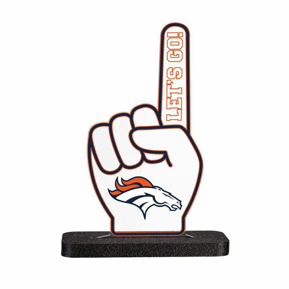 Denver Broncos NFL Football Foam Finger Desklite LED Decor - NFL Home