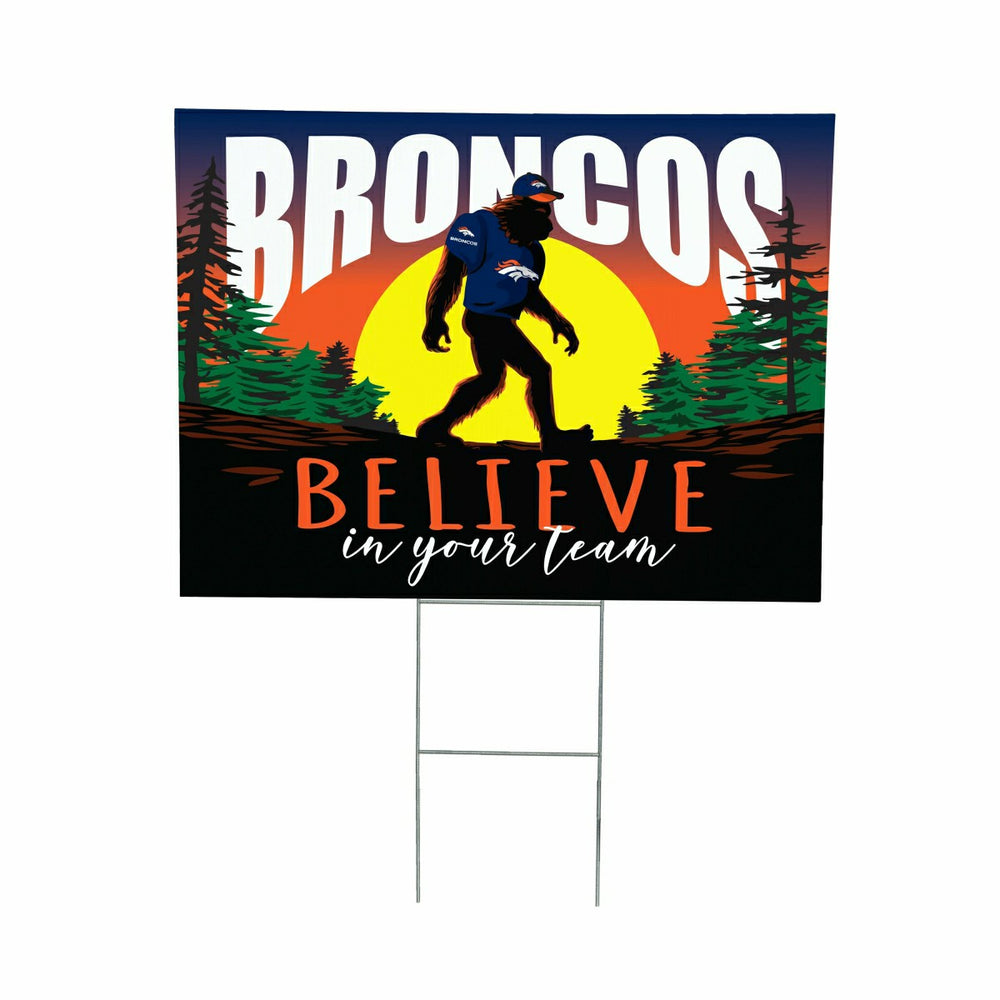 Denver Broncos Yard Sign, Bigfoot - NFL Home