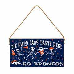 Denver Broncos Halloween Wood Wall Sign, 6x11 - NFL Home