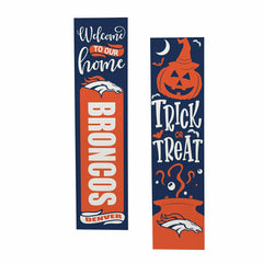 Denver Broncos 47" Double Sided Leaner, Halloween - NFL Home