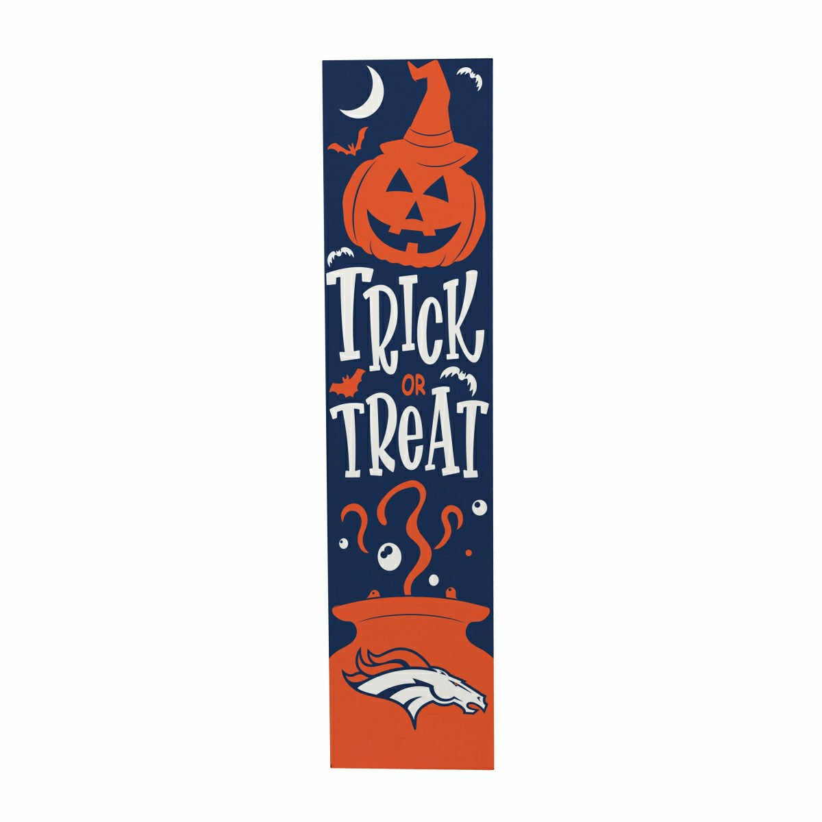 Denver Broncos 47" Double Sided Leaner, Halloween - NFL Home