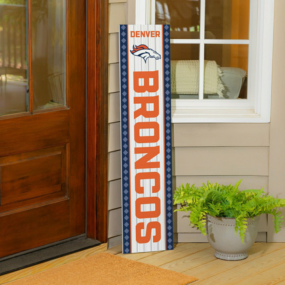Denver Broncos 47" Double Sided Leaner, Christmas - NFL Home