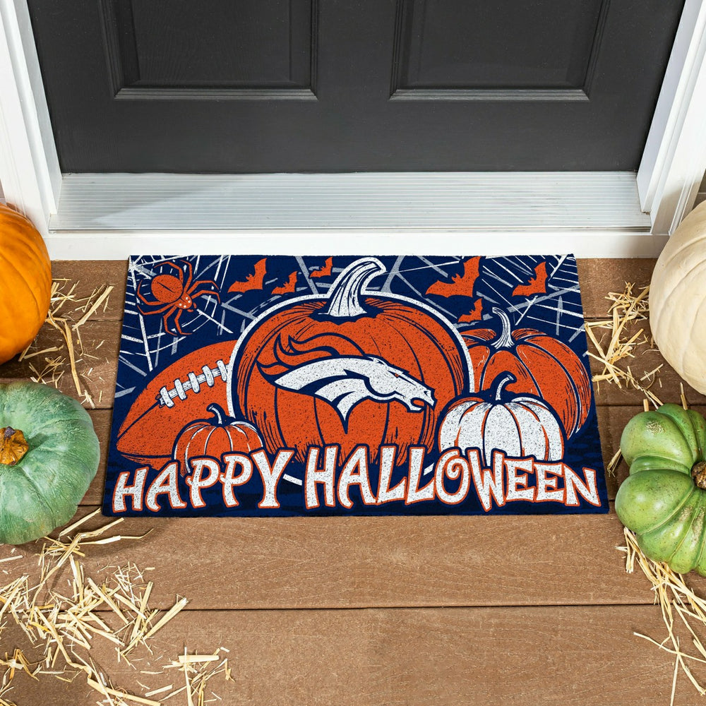 Denver Broncos Halloween PVC Mat, 28"x16" - NFL