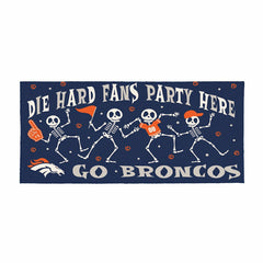 Denver Broncos Flocked Coir Halloween Sassafras Switch Mat, 22"x10" - NFL