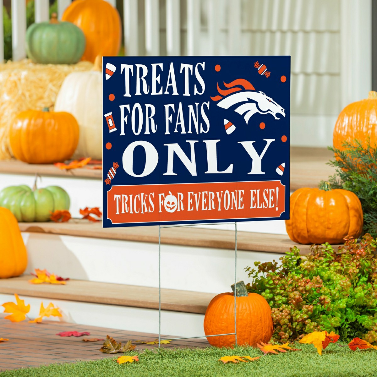 Denver Broncos Yard Sign, Halloween Treats for Fans - NFL Home