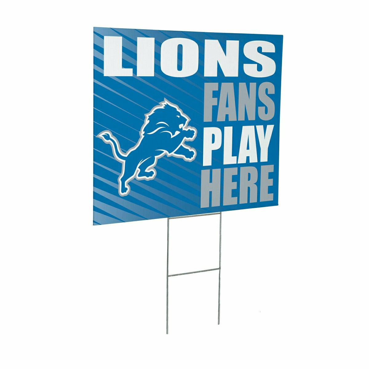Detroit Lions Coroplast Yard Sign "Fans Play Here" - NFL Home