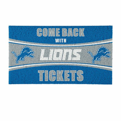 28" x 16" PVC Trapper Mat, Come Back with Tickets, Detroit Lions - NFL