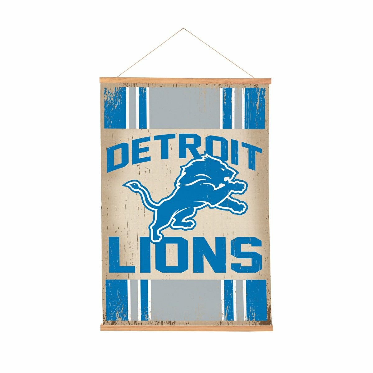 Detroit Lions, Canvas Wall Tapestry, Medium, 36x24 - NFL Home