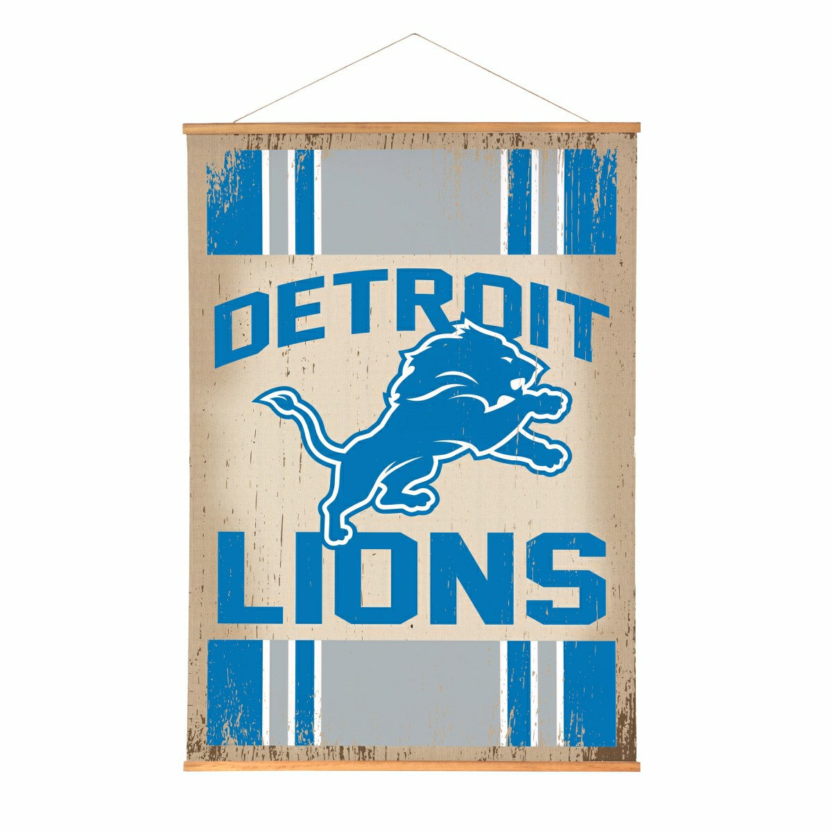 Detroit Lions, Canvas Wall Tapestry, Large, 54x36 - NFL Home