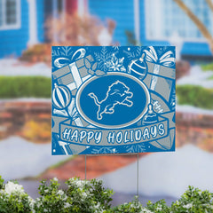 Detroit Lions Yard Sign, Holiday - NFL Home