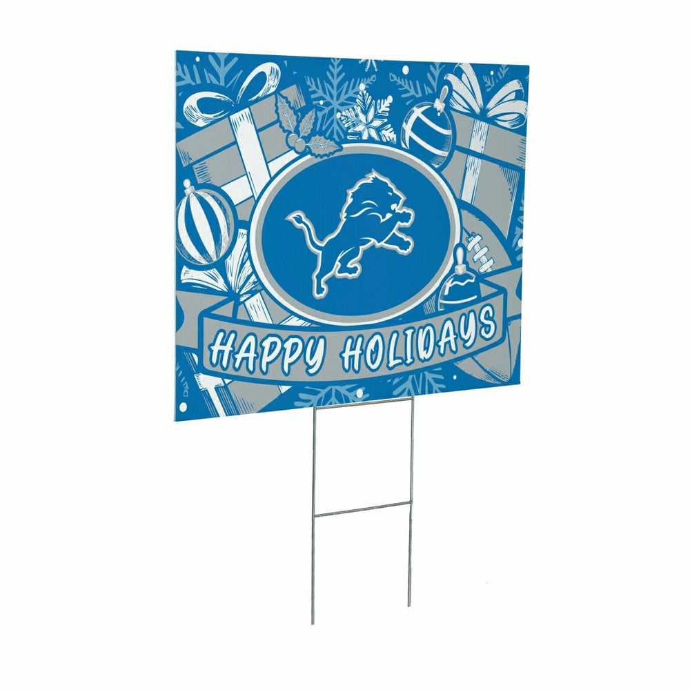 Detroit Lions Yard Sign, Holiday - NFL Home