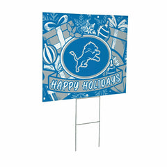 Detroit Lions Yard Sign, Holiday - NFL Home