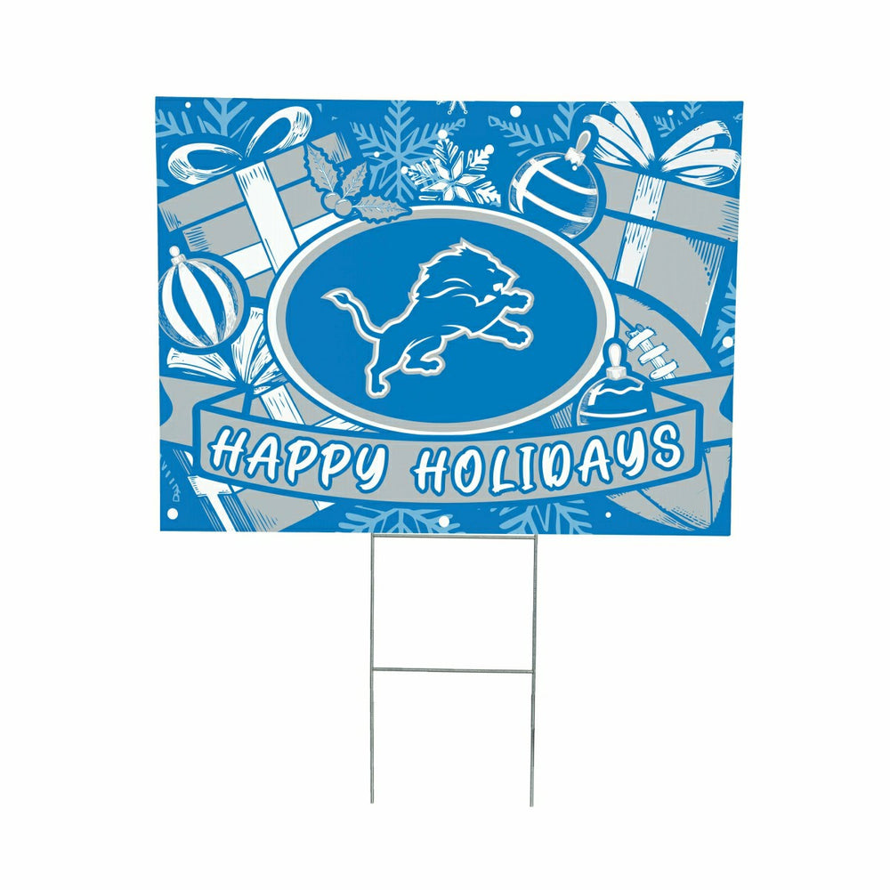 Detroit Lions Yard Sign, Holiday - NFL Home