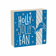 Detroit Lions Block, Holiday, 6x6 - NFL Home