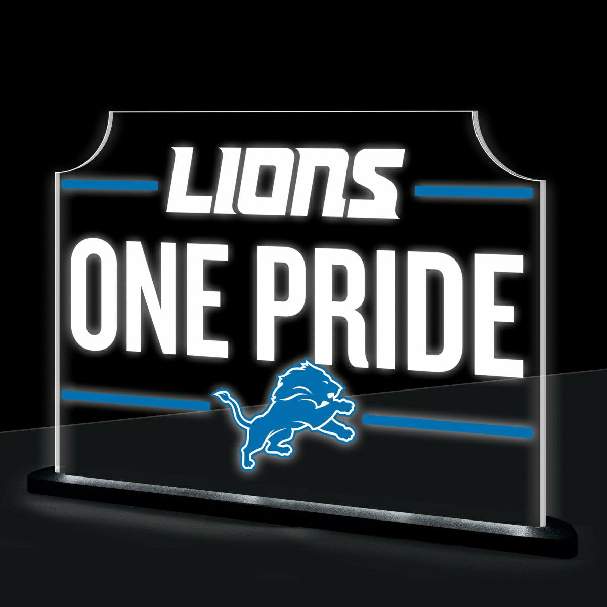 Detroit Lions NFL Football Rectangle Desklite LED Decor - NFL Home