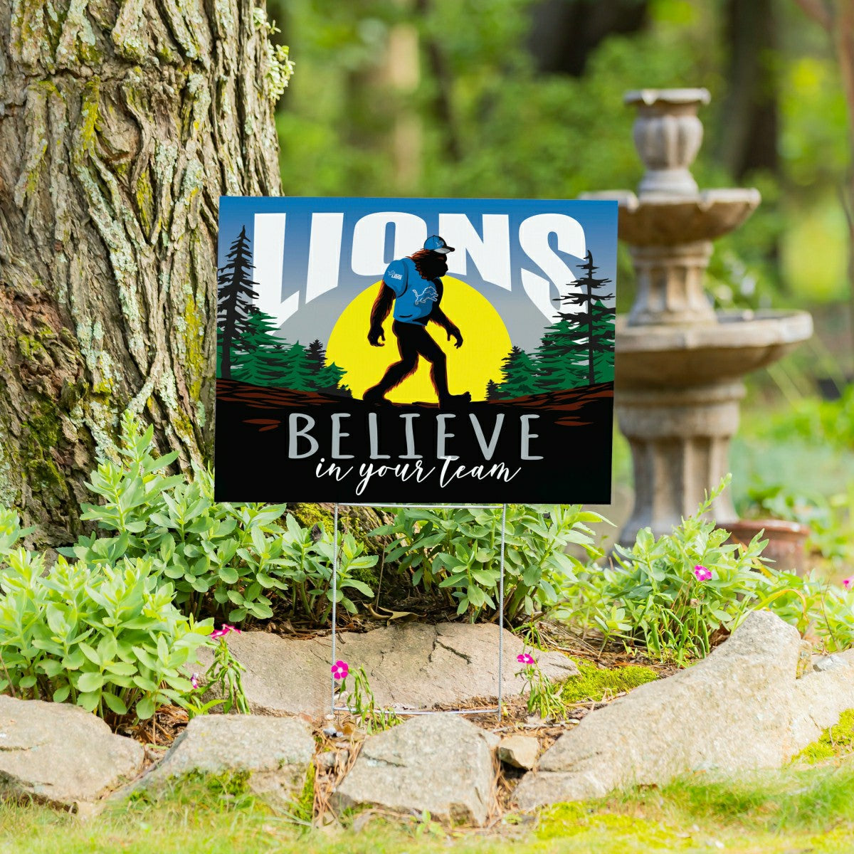 Detroit Lions Yard Sign, Bigfoot - NFL Home
