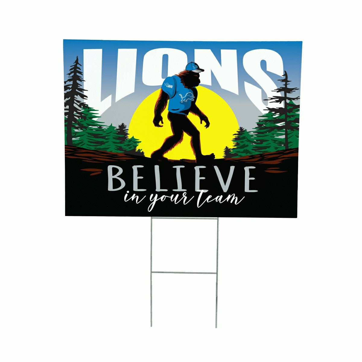 Detroit Lions Yard Sign, Bigfoot - NFL Home