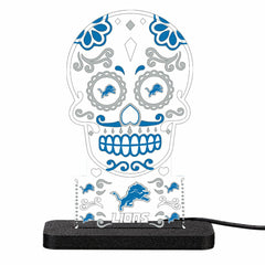 Detroit Lions NFL Football Sugar Skull Desklite LED Decor - NFL Home