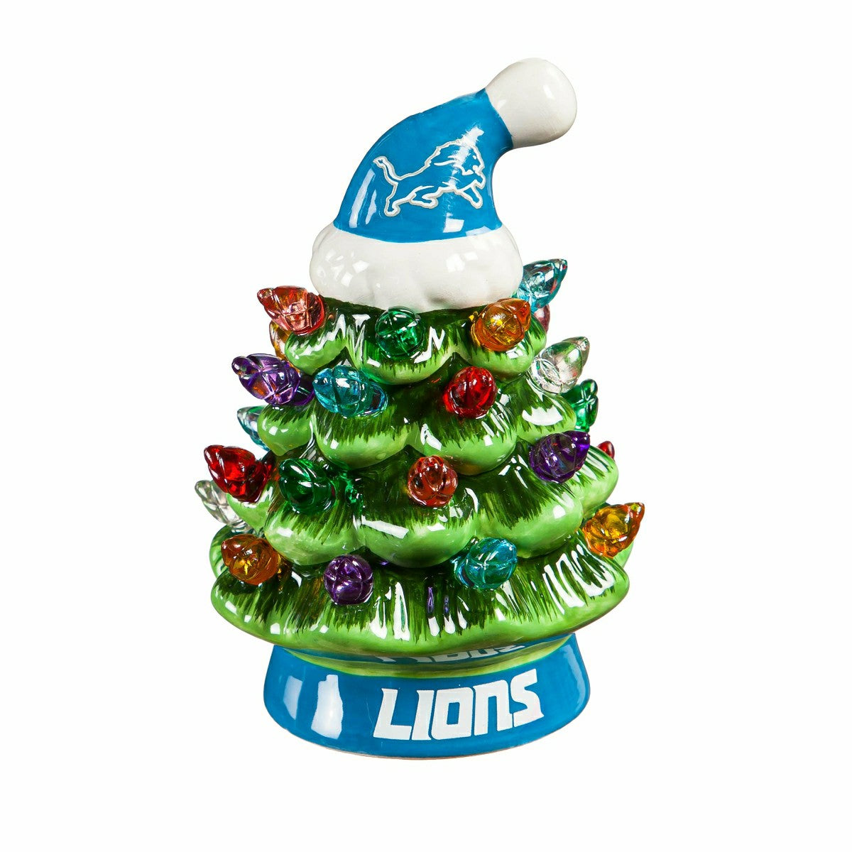 4" Mini LED Tabletop Christmas Tree, Set of 2, Detroit Lions - NFL Home