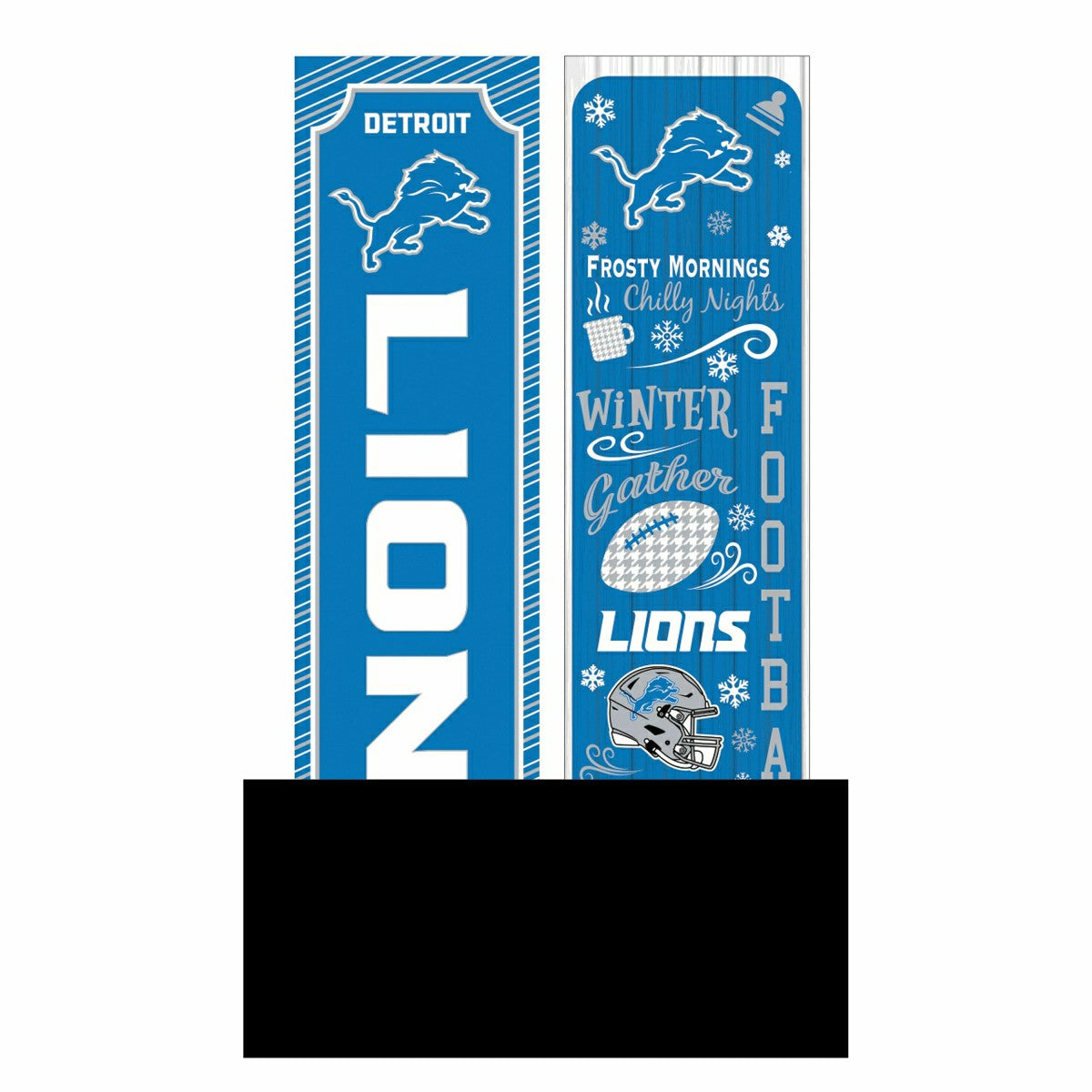 Detroit Lions 46" Double Sided Leaner, Winter Seasonal - NFL Home