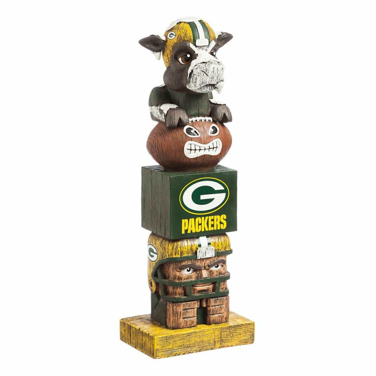 Green Bay Packers Tiki Team Totem Garden Statue - NFL Home