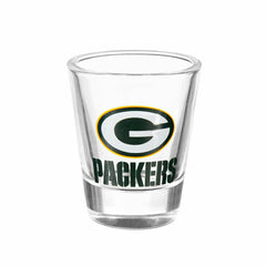 Green Bay Packers 4-Piece Ceramic and Glass 2oz. Shot Glass Set - NFL Home