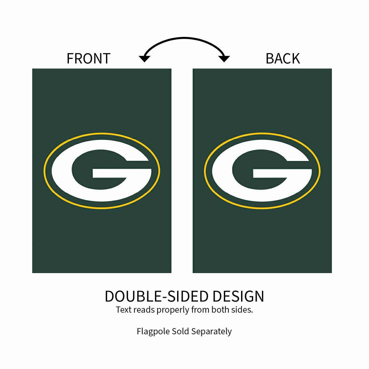 Green Bay Packers Applique House Flag - NFL