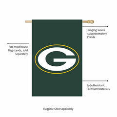 Green Bay Packers Applique House Flag - NFL