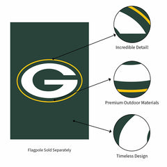 Green Bay Packers Applique House Flag - NFL