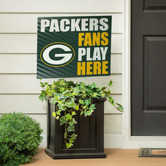Green Bay Packers Coroplast Yard Sign "Fans Play Here" - NFL Home